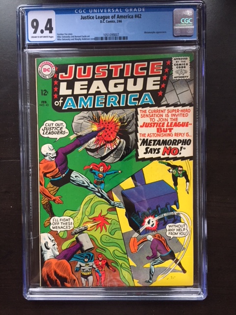 Justice League of America #42 CGC 9.4 cr/ow