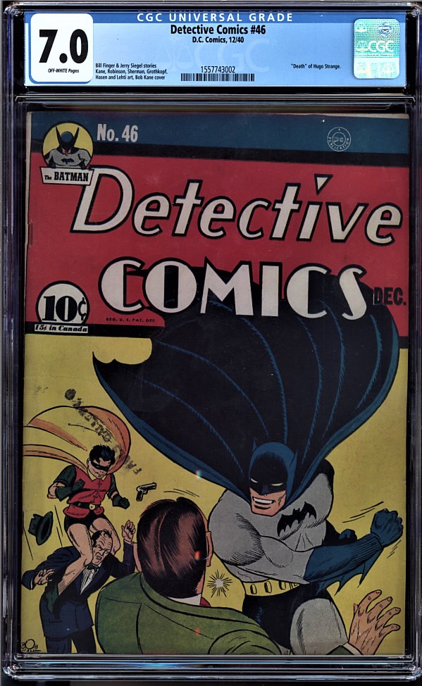 Detective Comics #46 CGC 7.0 ow // Auction // Pedigree Comics