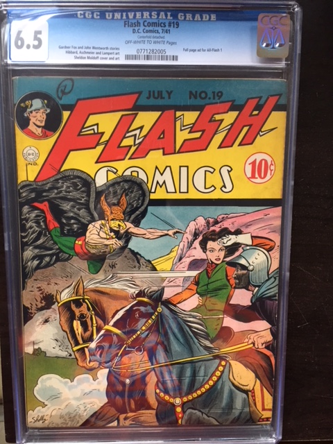 Flash Comics #19 CGC 6.5 ow/w