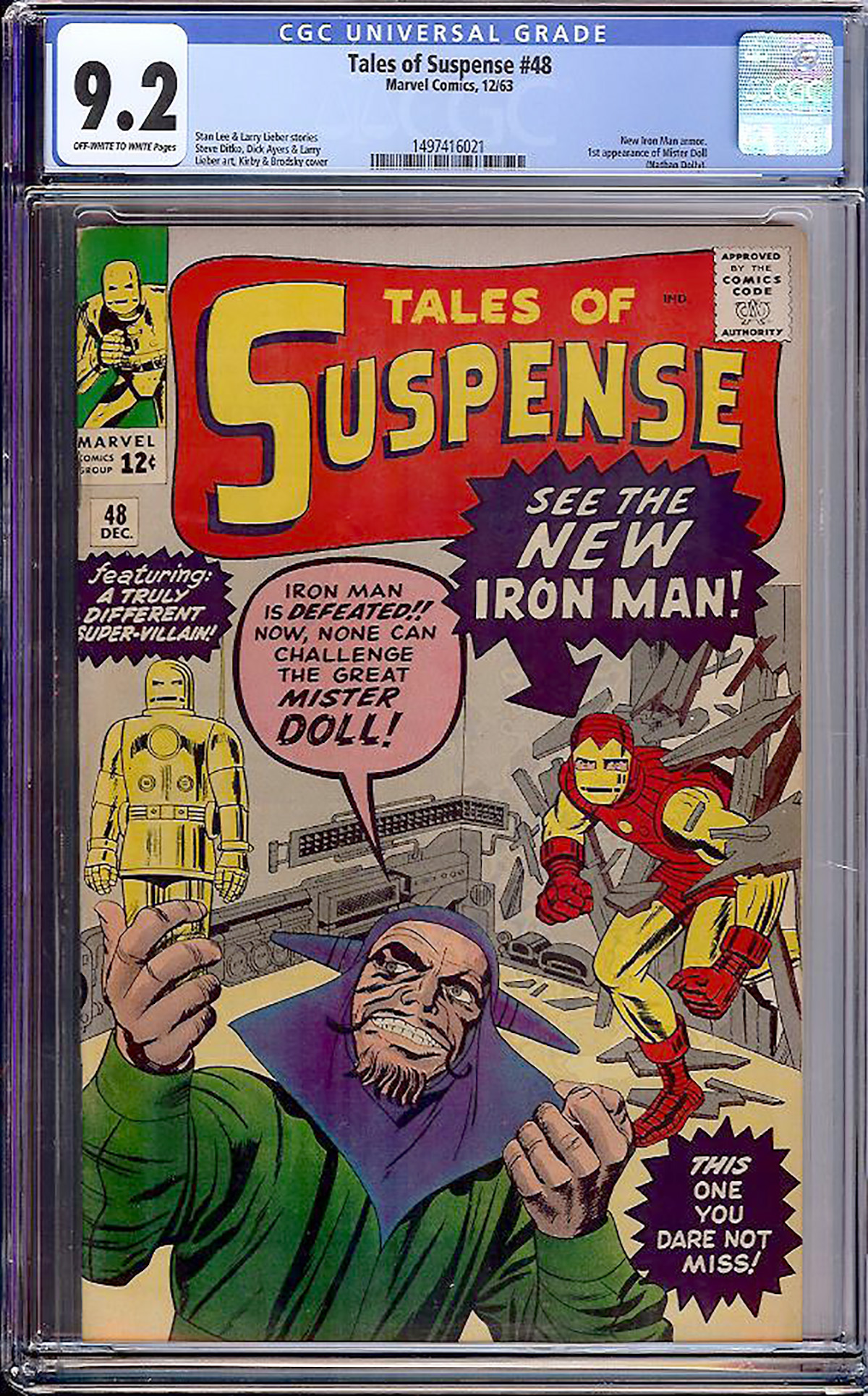 Tales of Suspense #48 CGC 9.2 ow/w