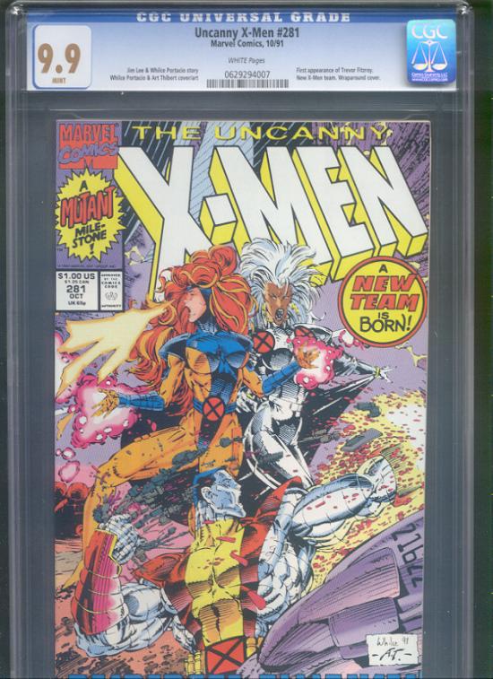 Uncanny X-Men #281 CGC 9.9w