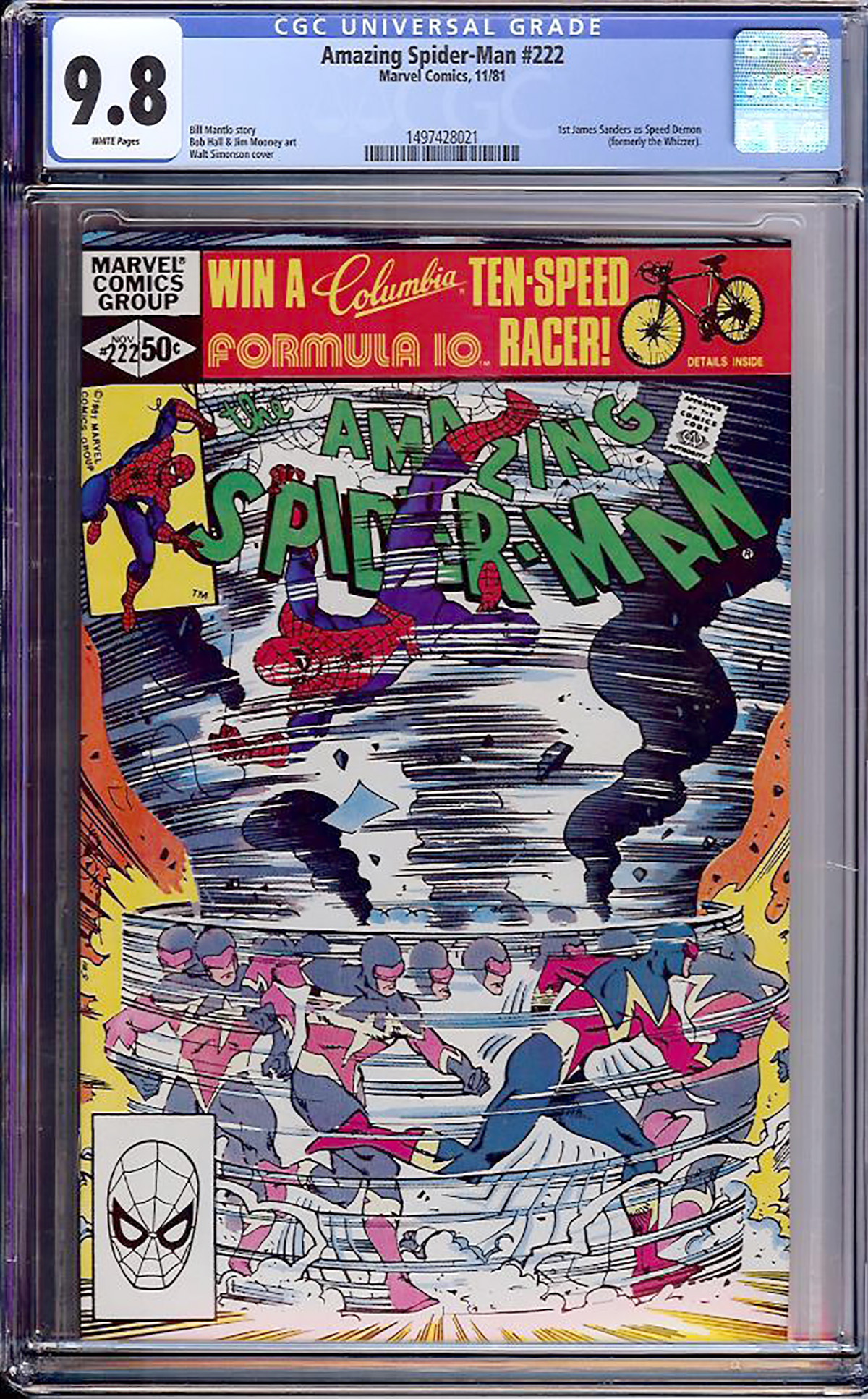 Amazing Spider Man 222 Cgc 9 8 W