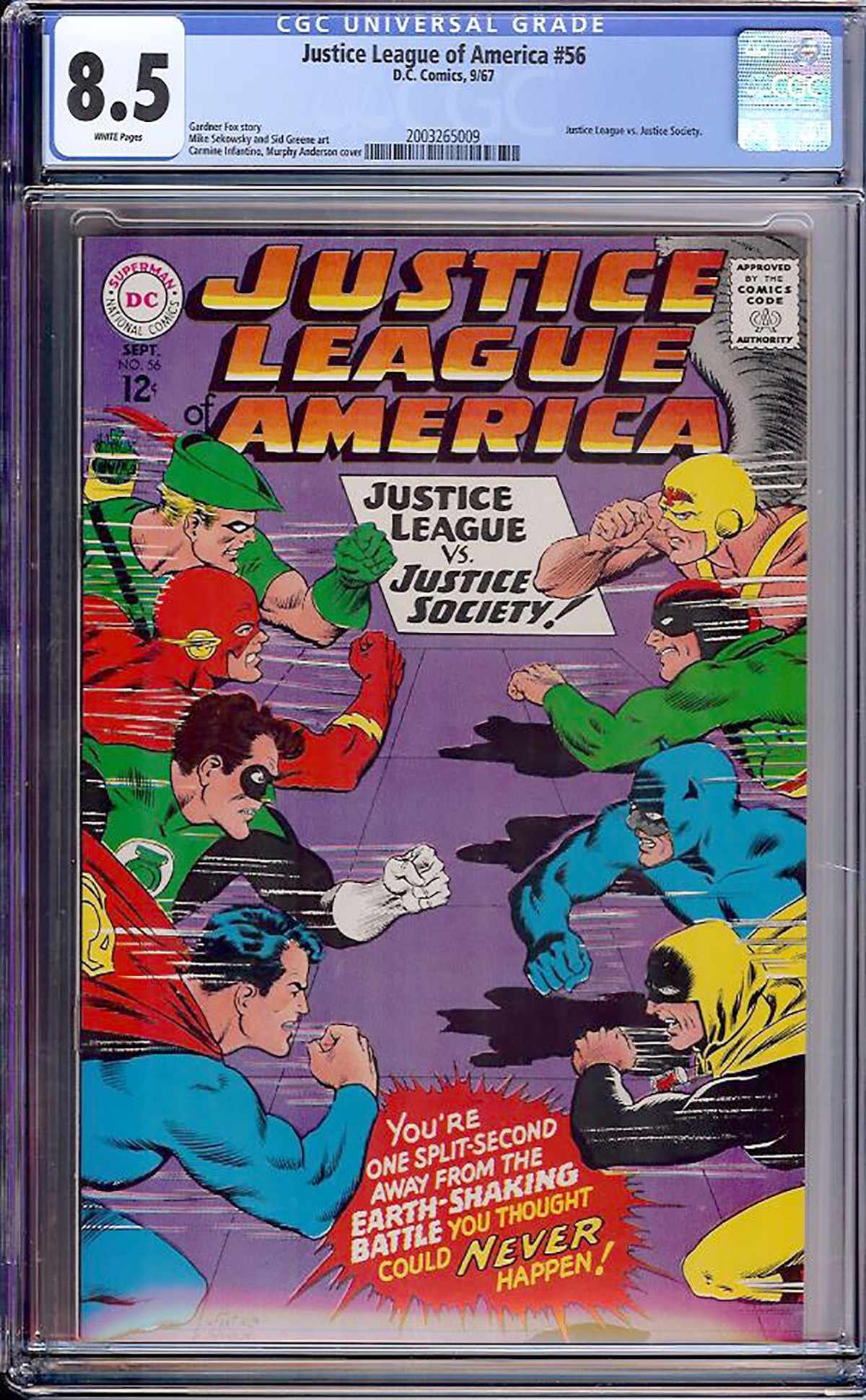 Justice League of America #56 CGC 8.5 w Bogota