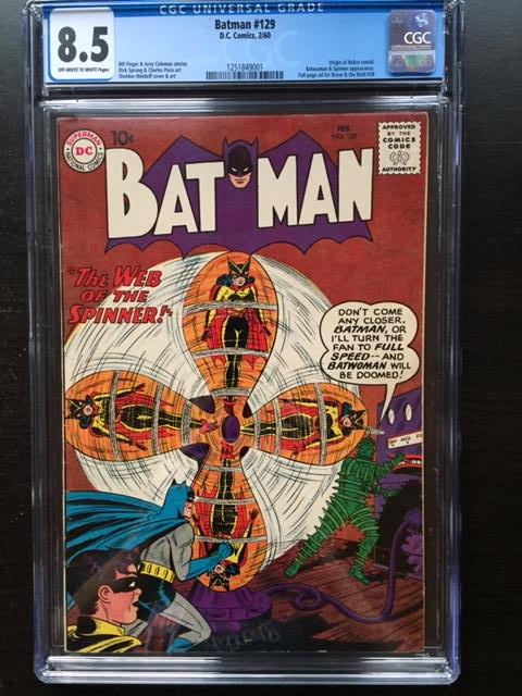 Batman #129 CGC 8.5 ow/w