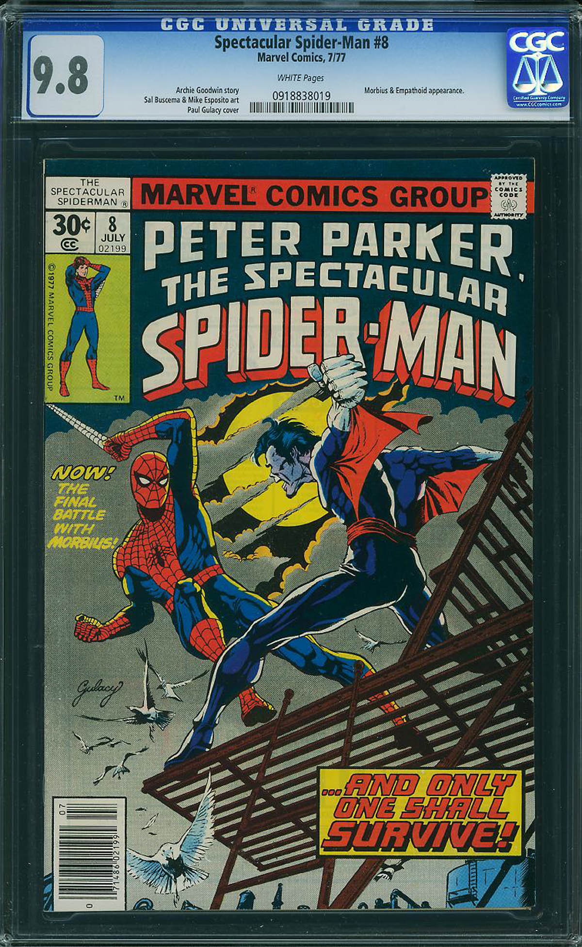 Spectacular Spider-Man #8 CGC 9.8 w