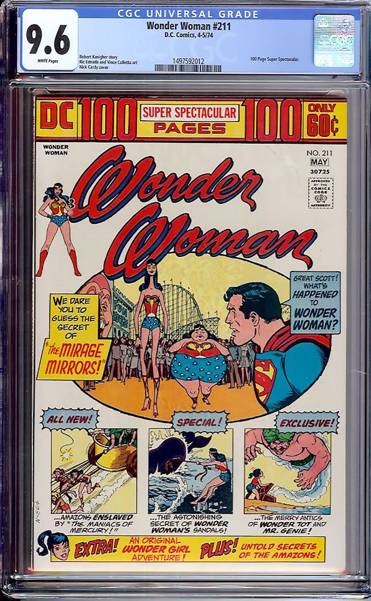 Wonder Woman #211 CGC 9.6 w