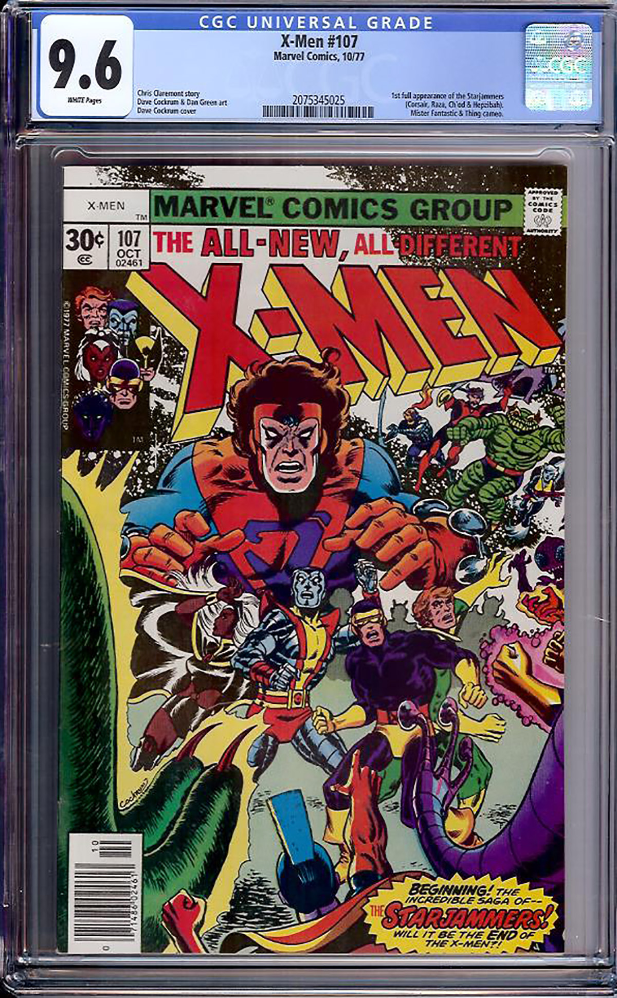 X-Men #107 CGC 9.6 w Davie Collection