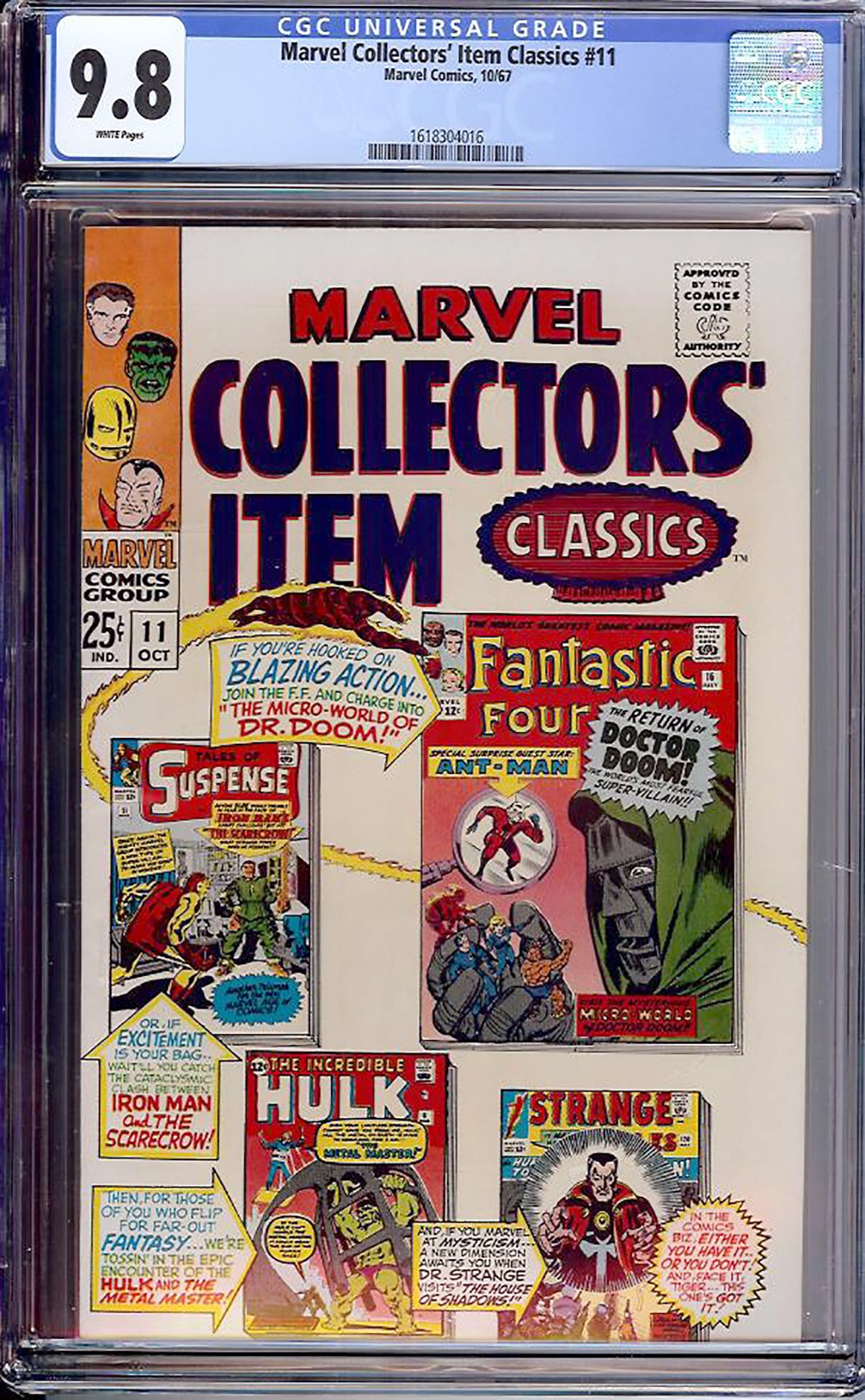 Marvel Collectors' Item Classics #11 CGC 9.8 w