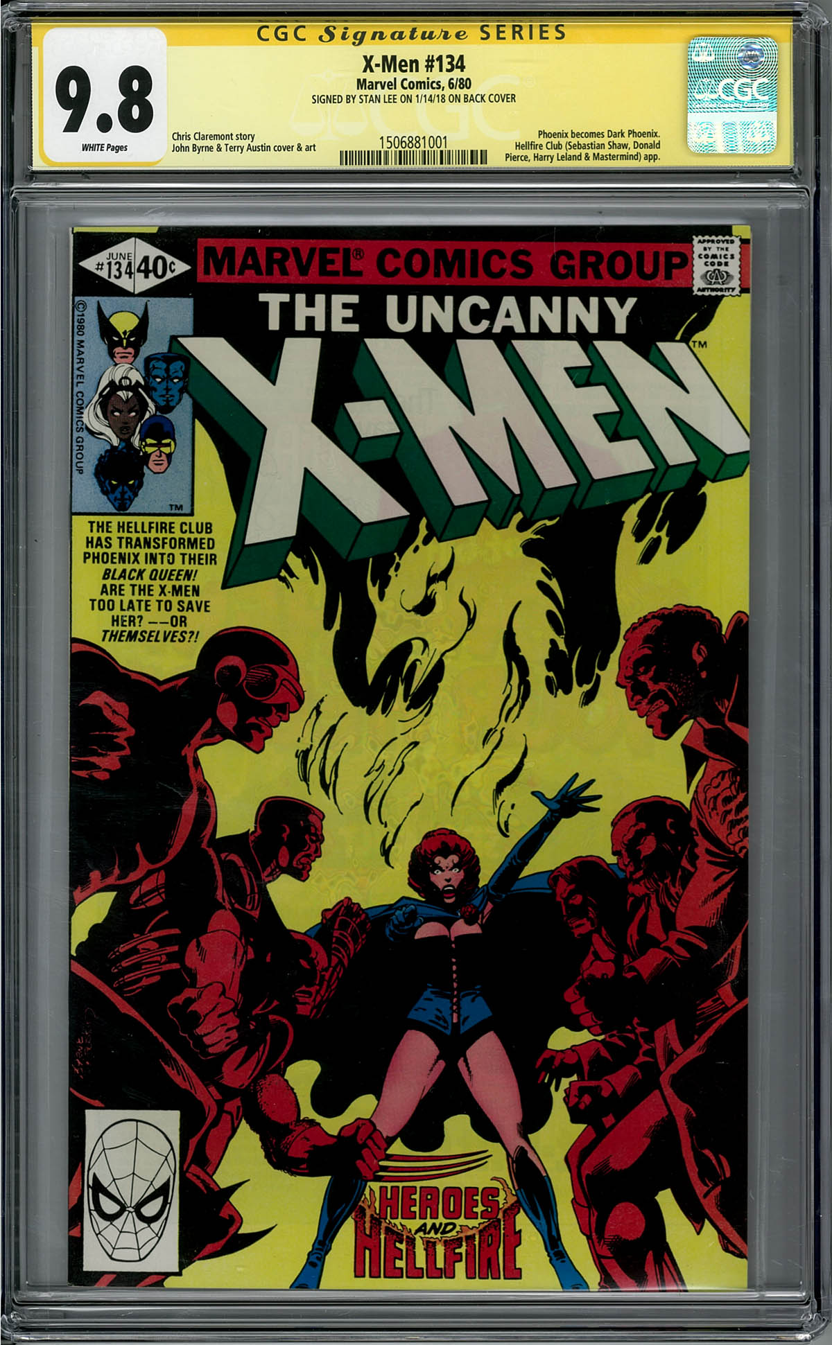 X-Men #134 CGC 9.8 w CGC Signature SERIES