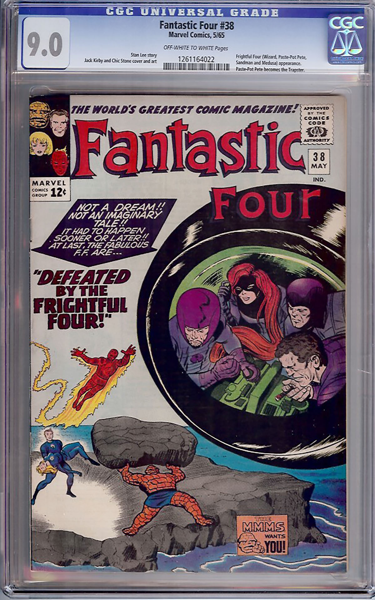 Fantastic Four #38 CGC 9.0 w