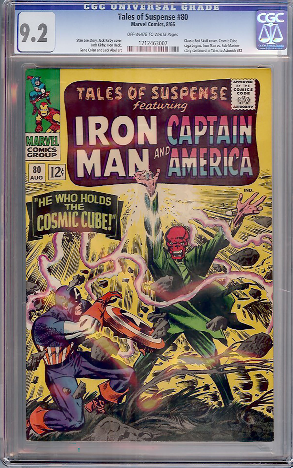 Tales of Suspense #80 CGC 9.2 ow/w