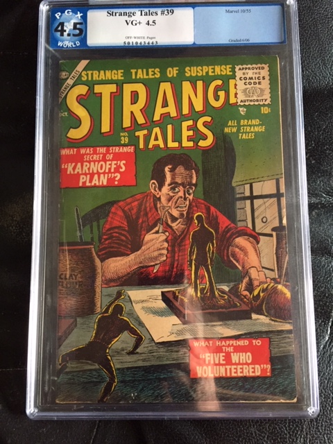 Strange Tales #39 CBCS 4.5 ow