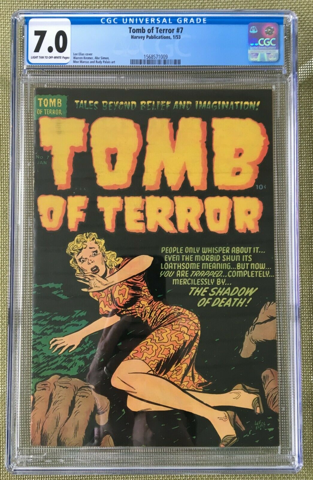 Tomb of Terror #7 CGC 7.0 lt/ow