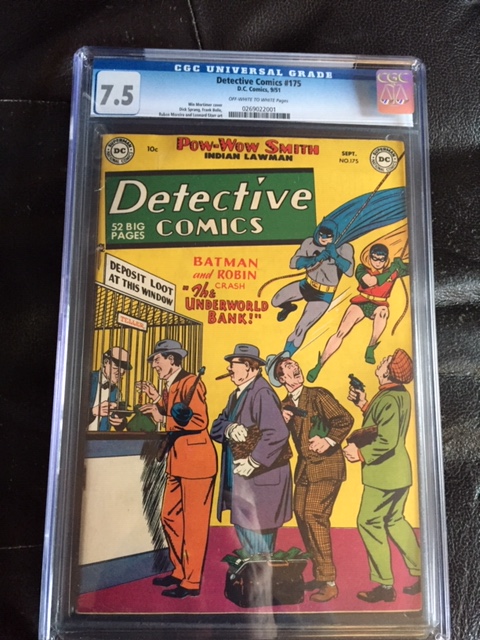 Detective Comics #175 CGC 7.5 ow/w