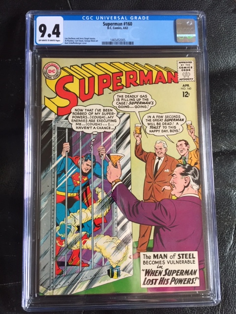 Superman #160 CGC 9.4 ow/w