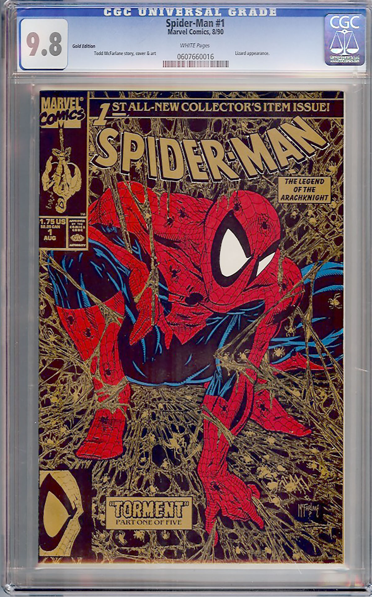 Spider-Man #1 CGC 9.8 w Gold Edition