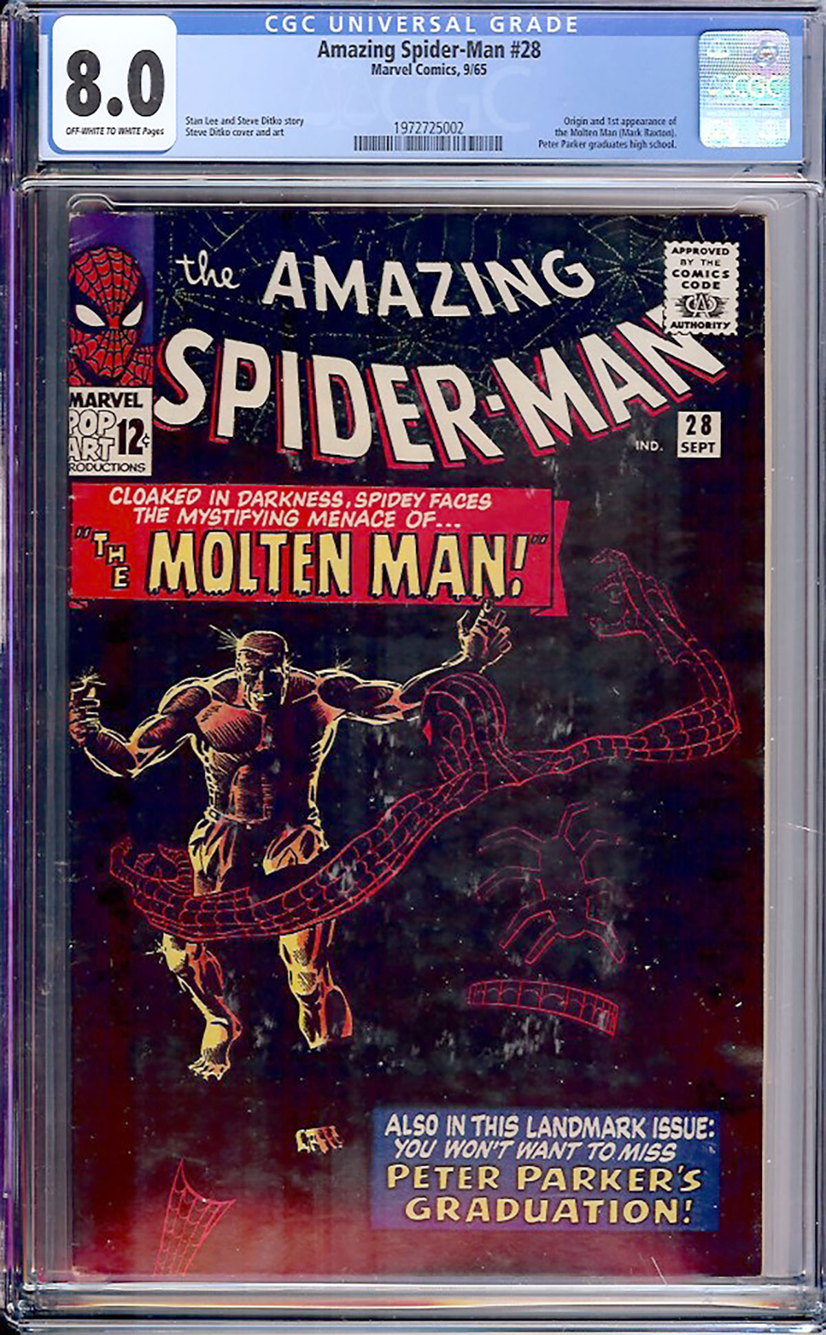 Amazing Spider-Man #28 CGC 8.0 ow/w