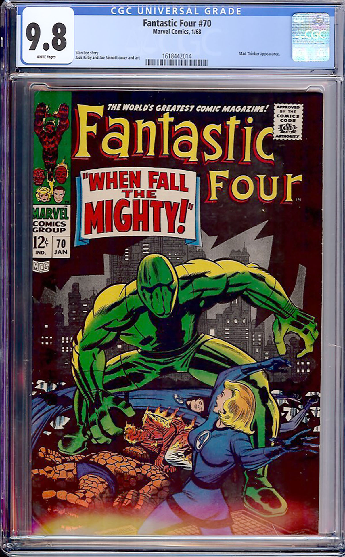 Fantastic Four #70 CGC 9.8 w