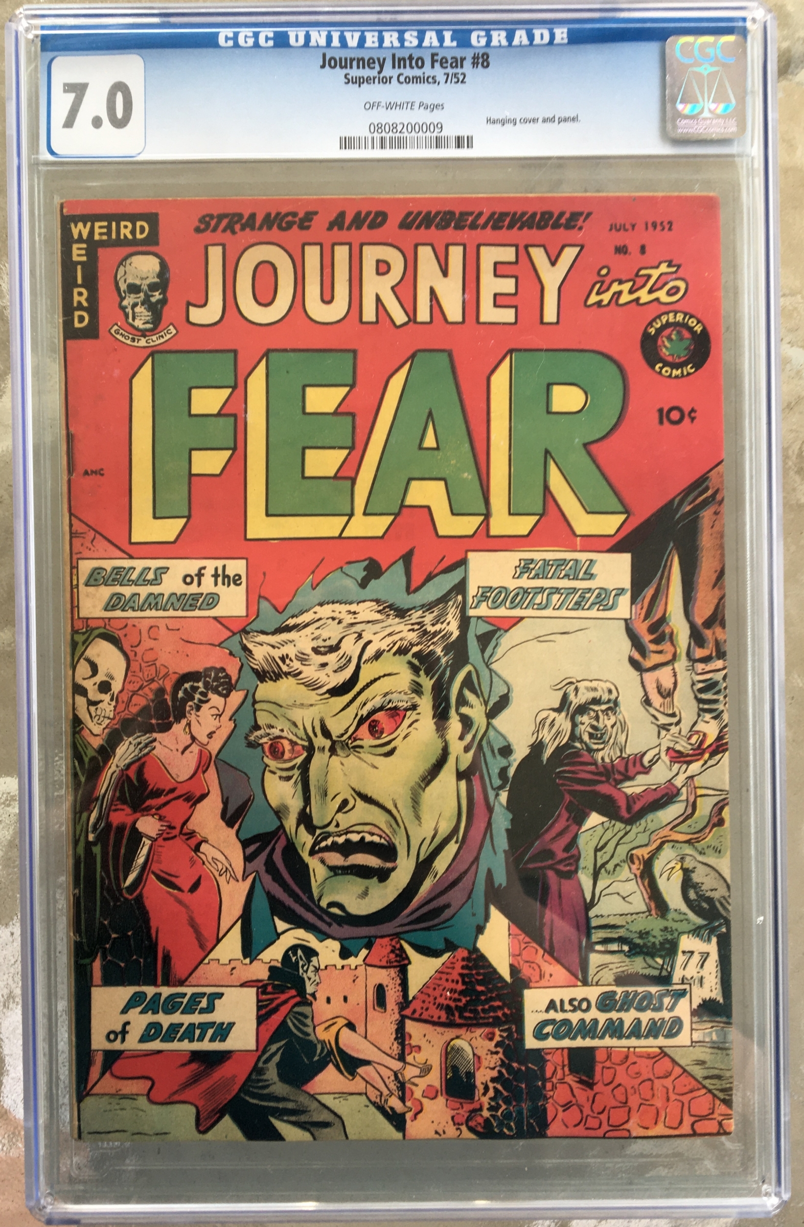 Journey Into Fear #8 CGC 7.0 ow