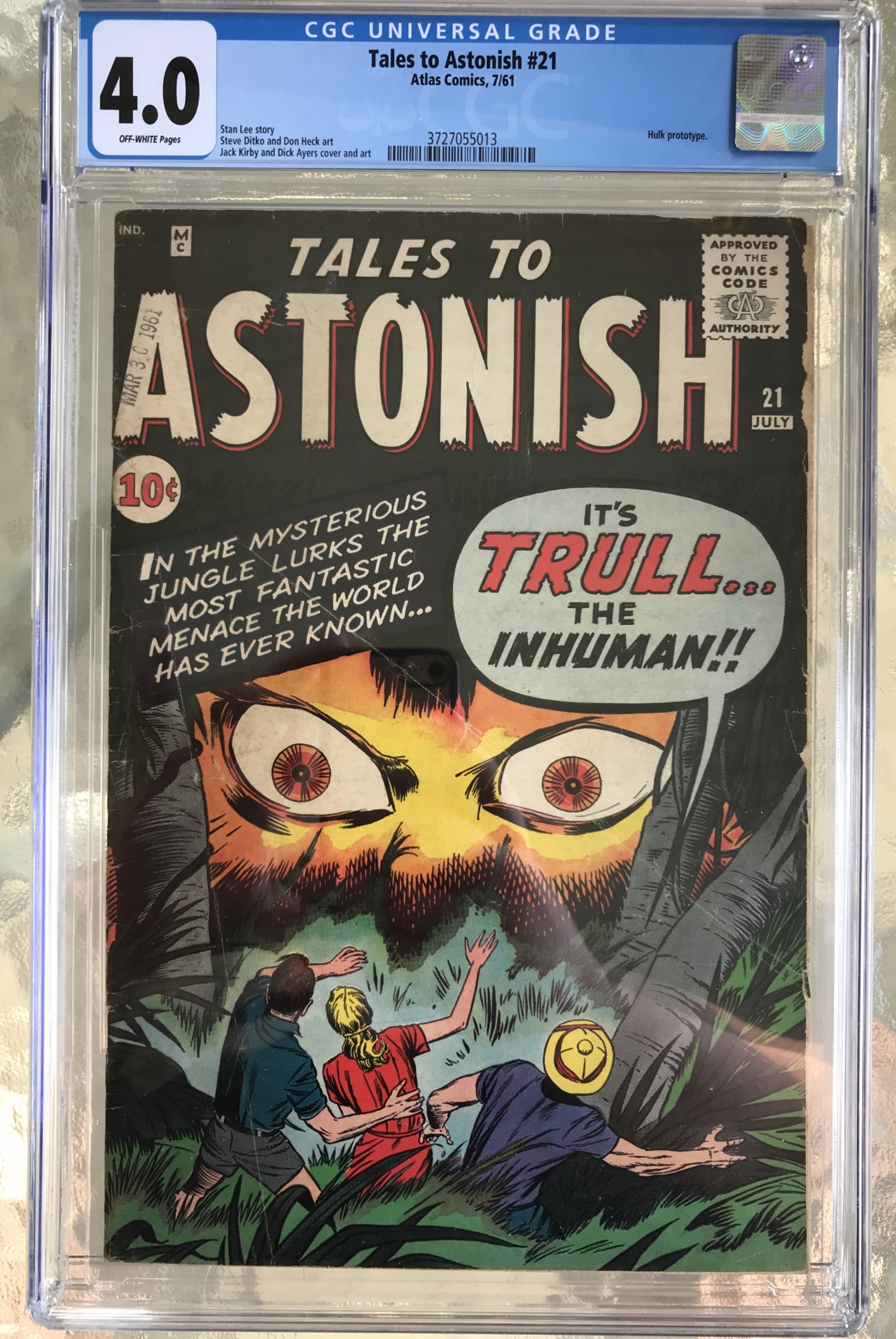 Tales to Astonish #21 CGC 4.0 ow