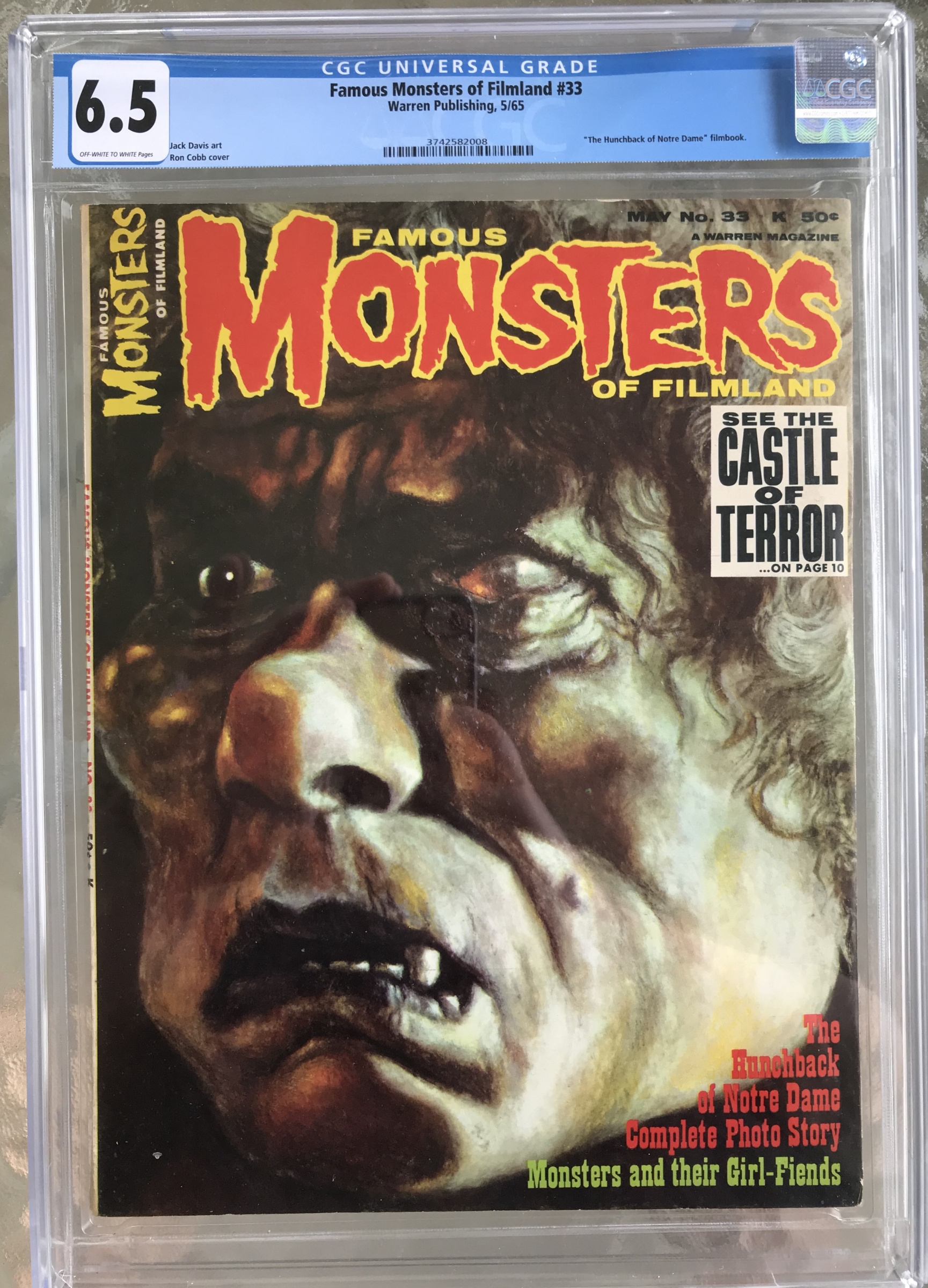 Famous Monsters of Filmland #33 CGC 6.5 ow/w