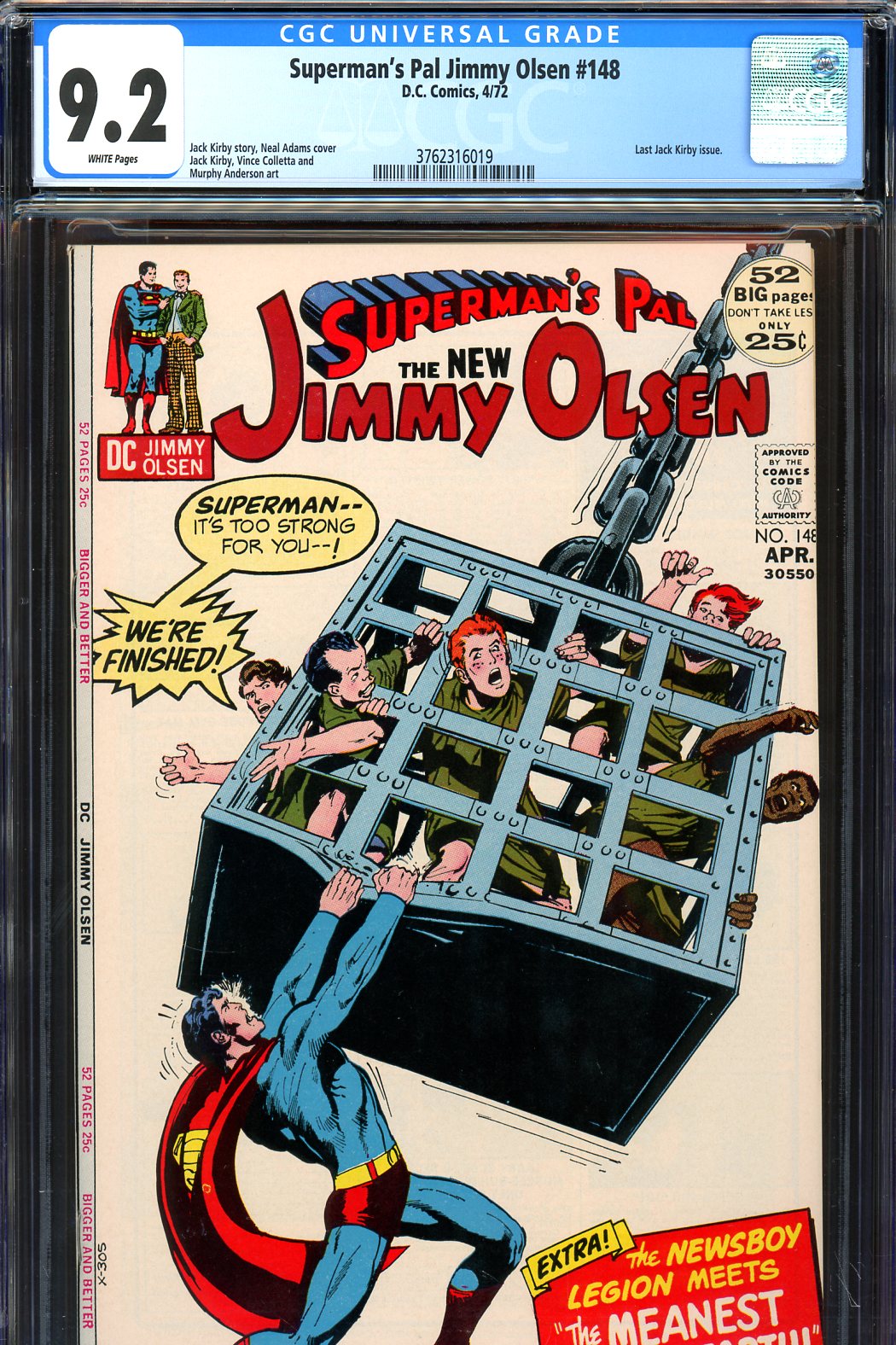 Superman's Pal Jimmy Olsen #148 CGC 9.2 w