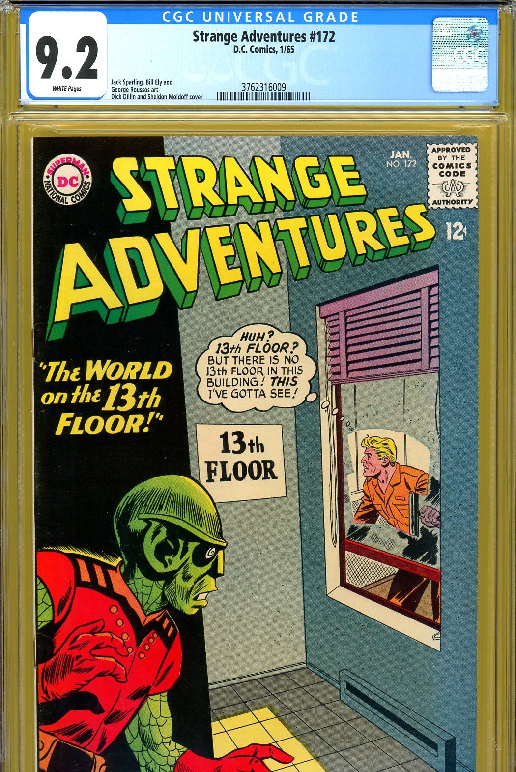 Strange Adventures #172 CGC 9.2 w