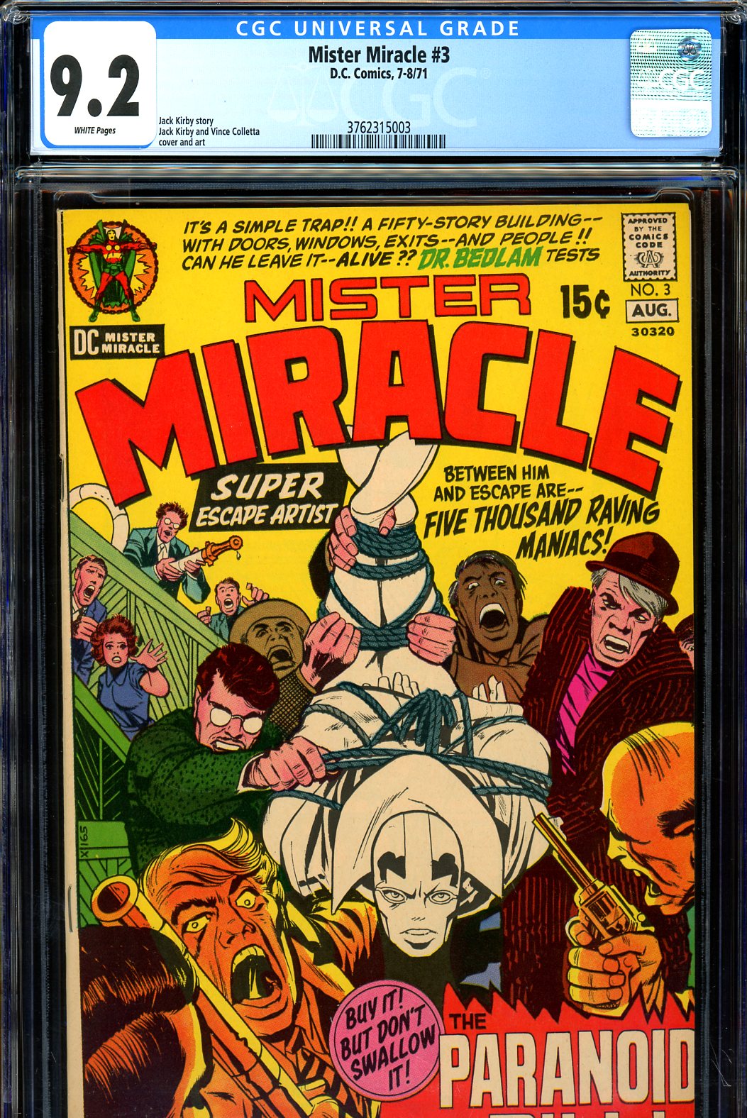 Mister Miracle #3 CGC 9.2 w