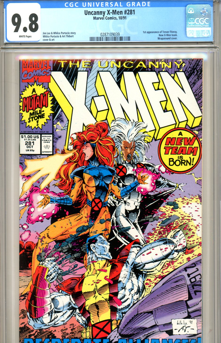 Uncanny X-Men #281 CGC 9.8 w