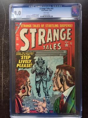 Strange Tales #33 CGC 8.0 w