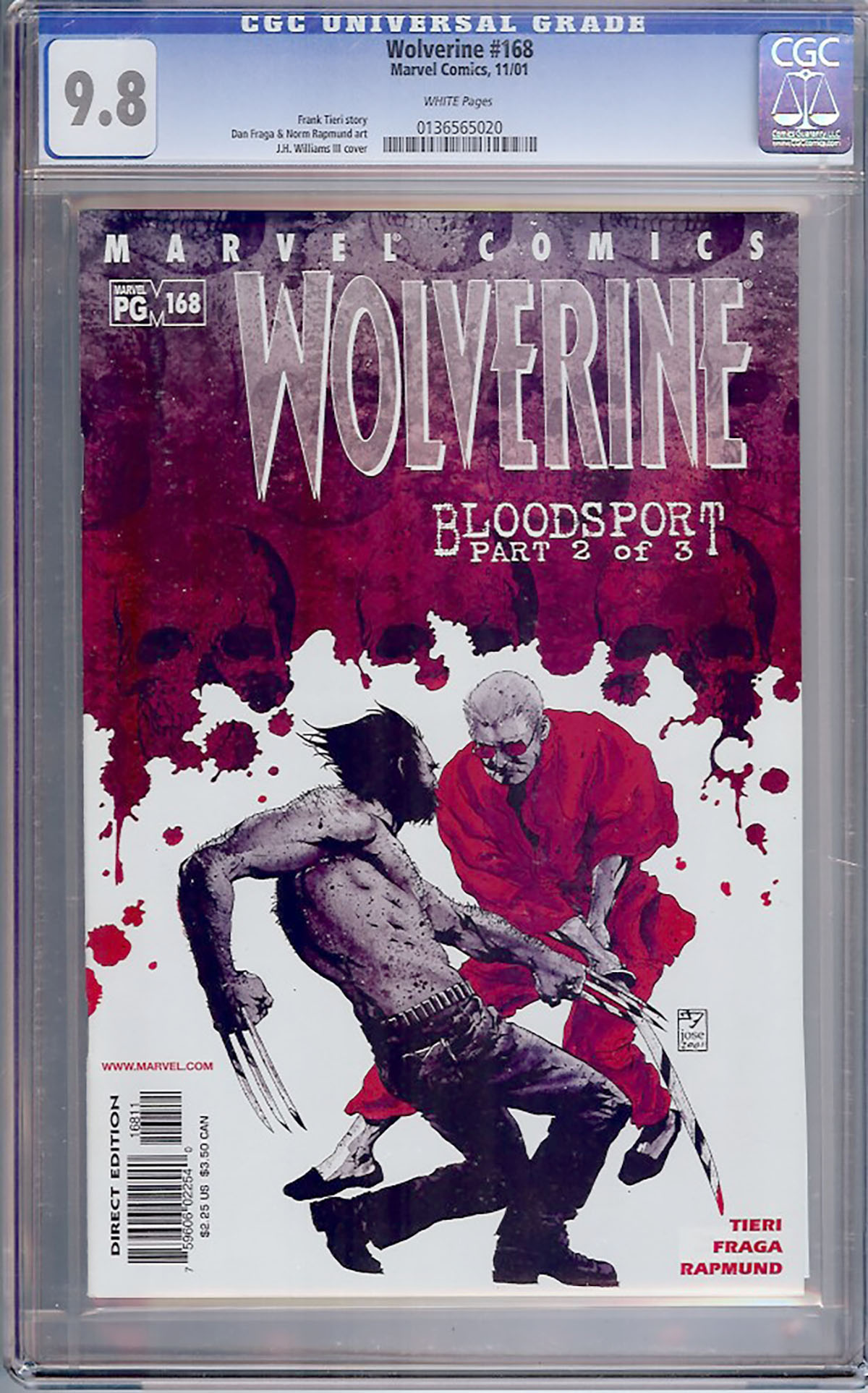 Wolverine #168 CGC 9.8 w