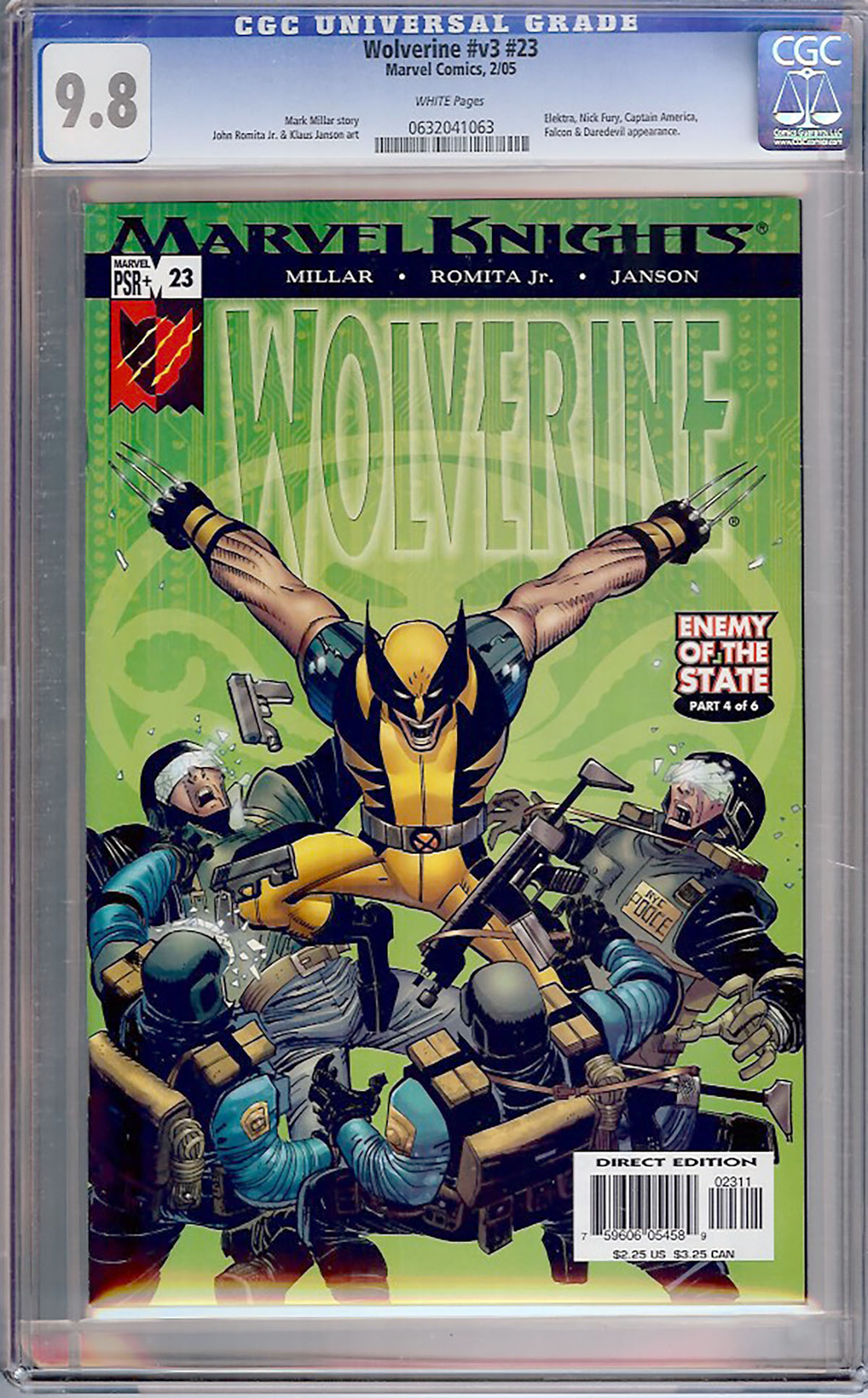 Wolverine Vol 3 #23 CGC 9.8 w