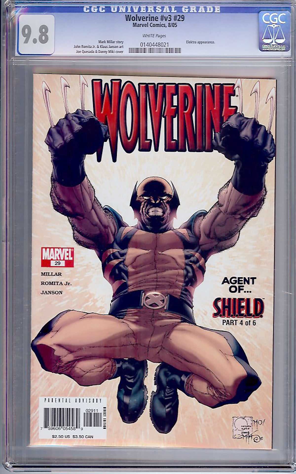 Wolverine Vol 3 #29 CGC 9.8 w