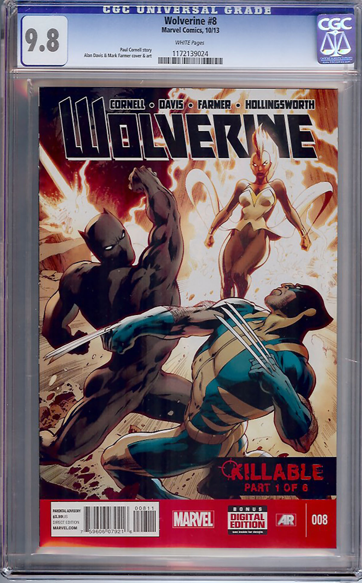 Wolverine (2013) #8 CGC 9.8 w