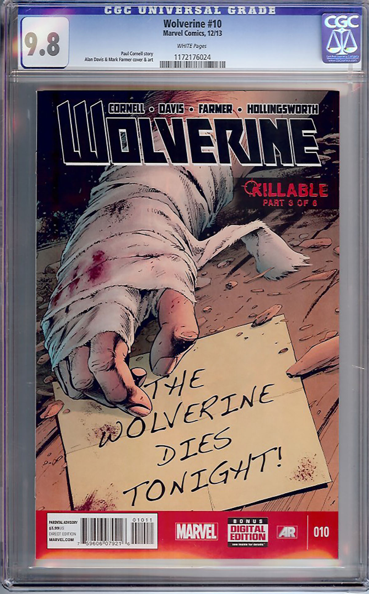 Wolverine (2013) #10 CGC 9.8 w