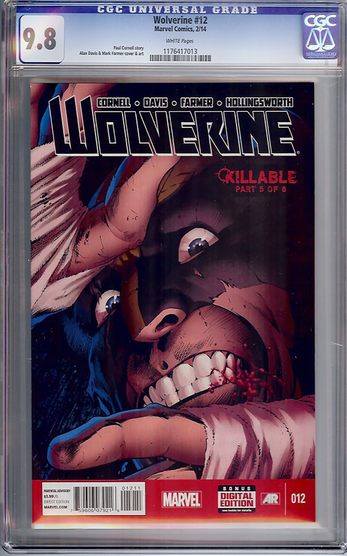 Wolverine (2013) #12 CGC 9.8 w