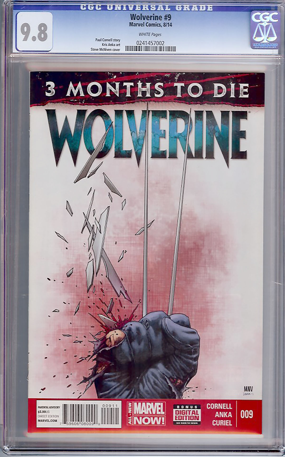 Wolverine (2014) #9 CGC 9.8 w