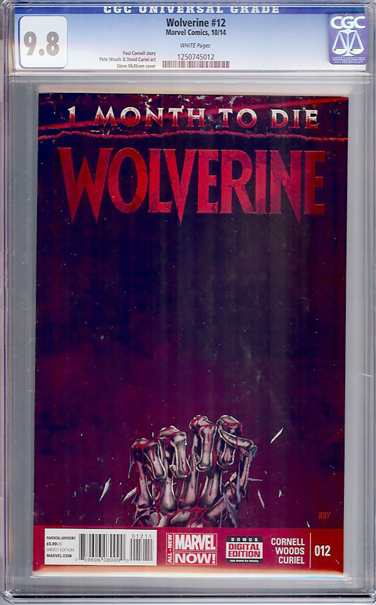 Wolverine (2014) #12 CGC 9.8 w