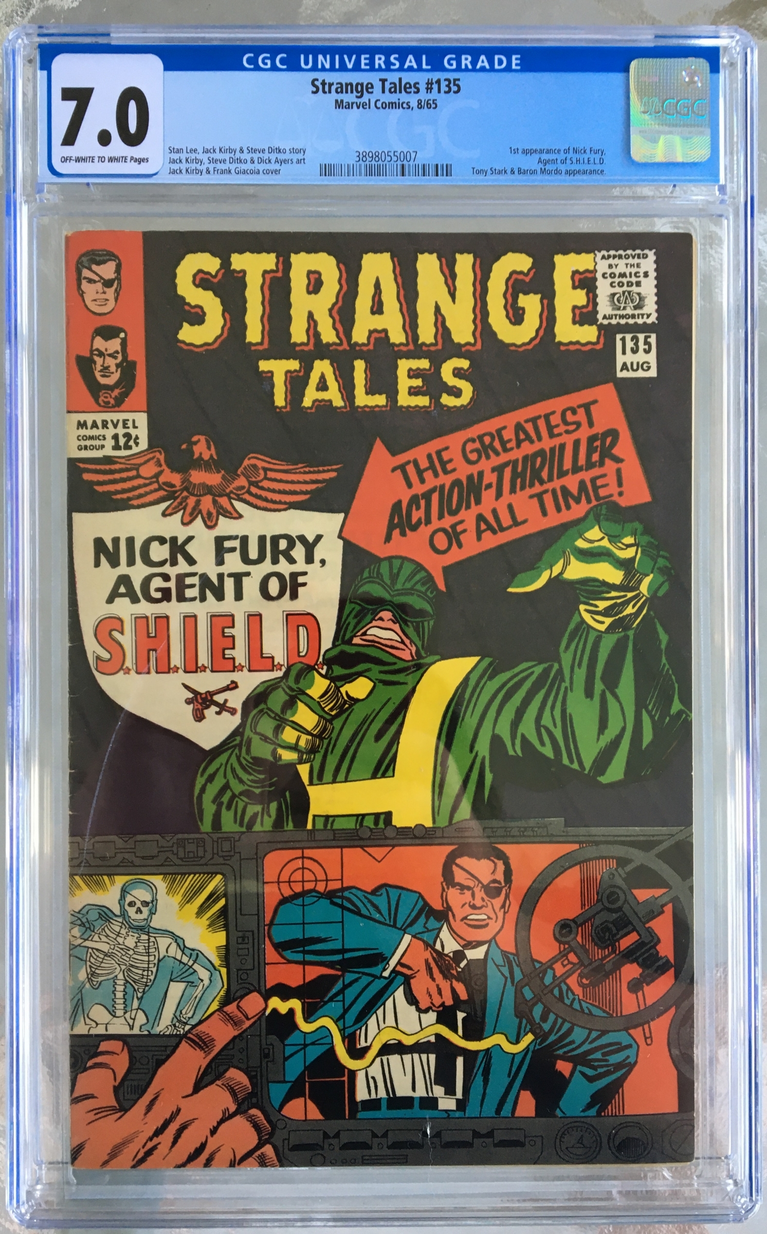 Strange Tales #135 CGC 7.0 ow/w