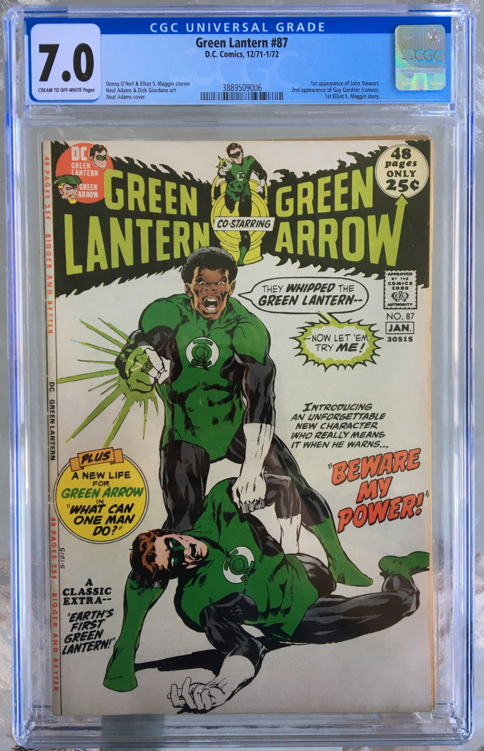 Green Lantern #87 CGC 7.0 cr/ow