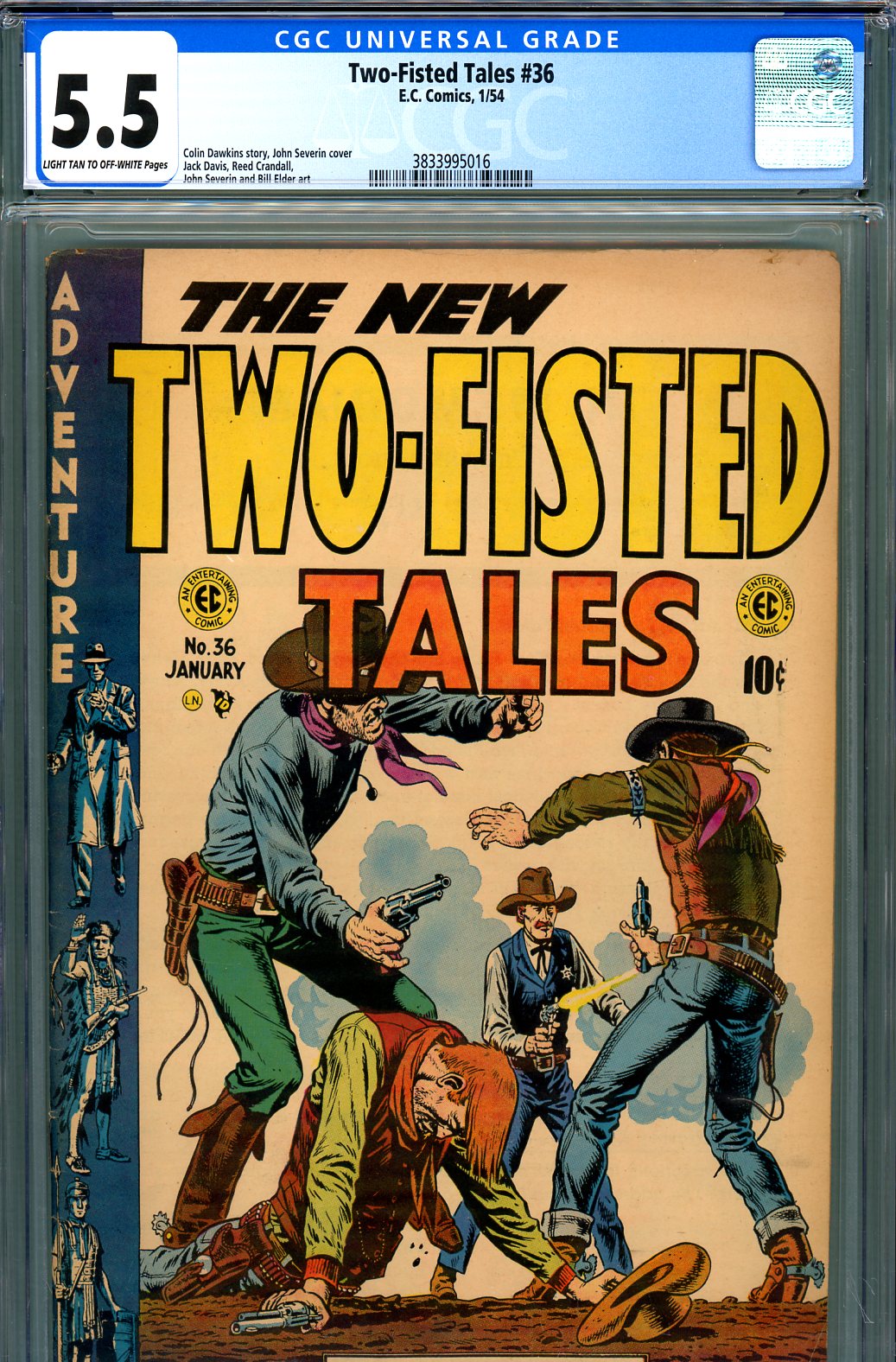 Two-Fisted Tales #36 CGC 5.5 lt/ow