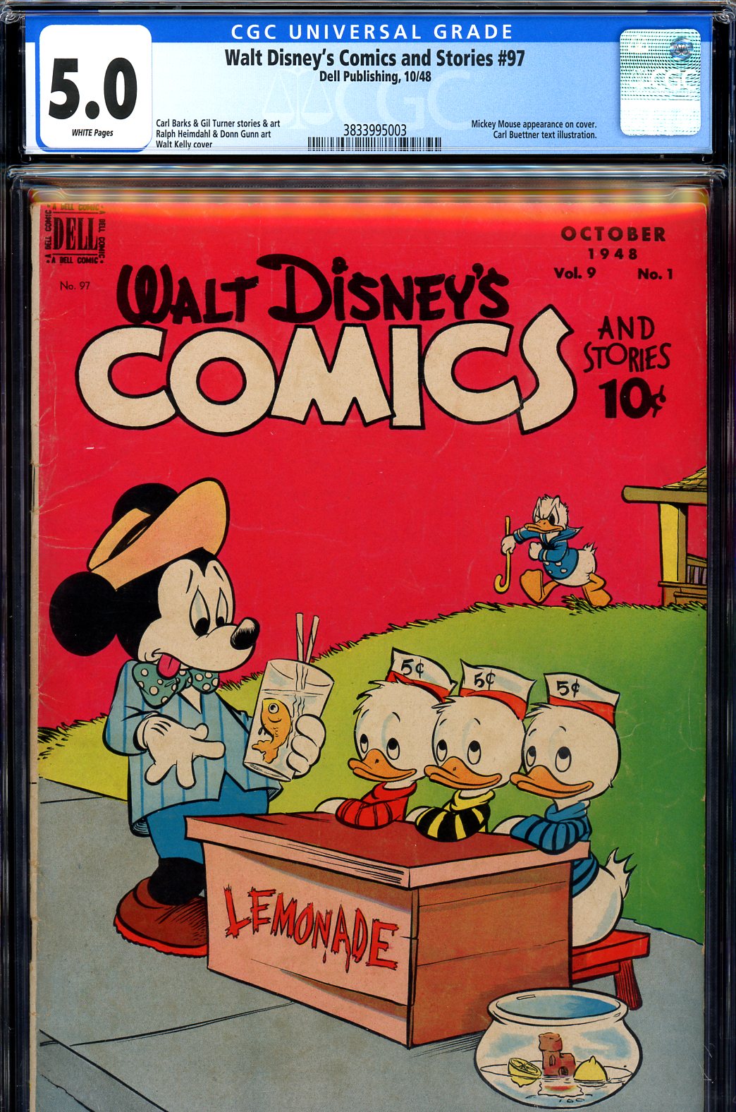 Walt Disney's Comics and Stories #97 CGC 5.0 w