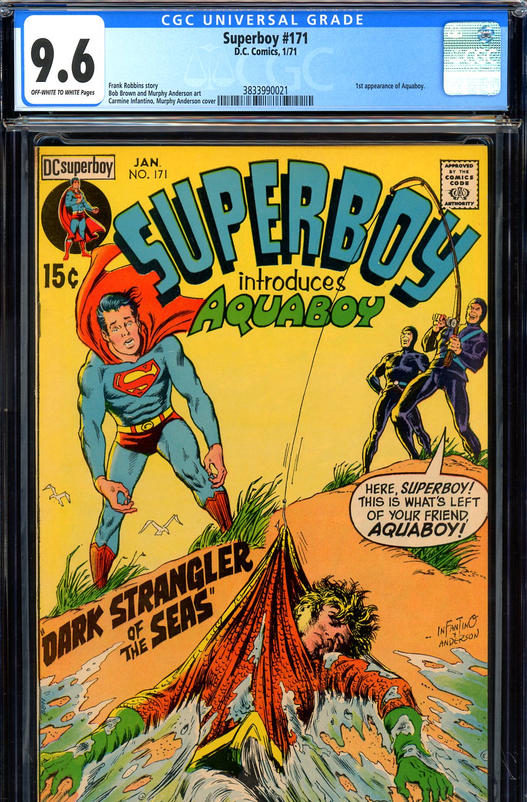 Superboy #171 CGC 9.6 ow/w