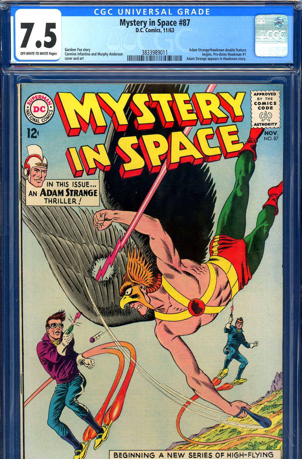 Mystery in Space #87 CGC 7.5 ow/w