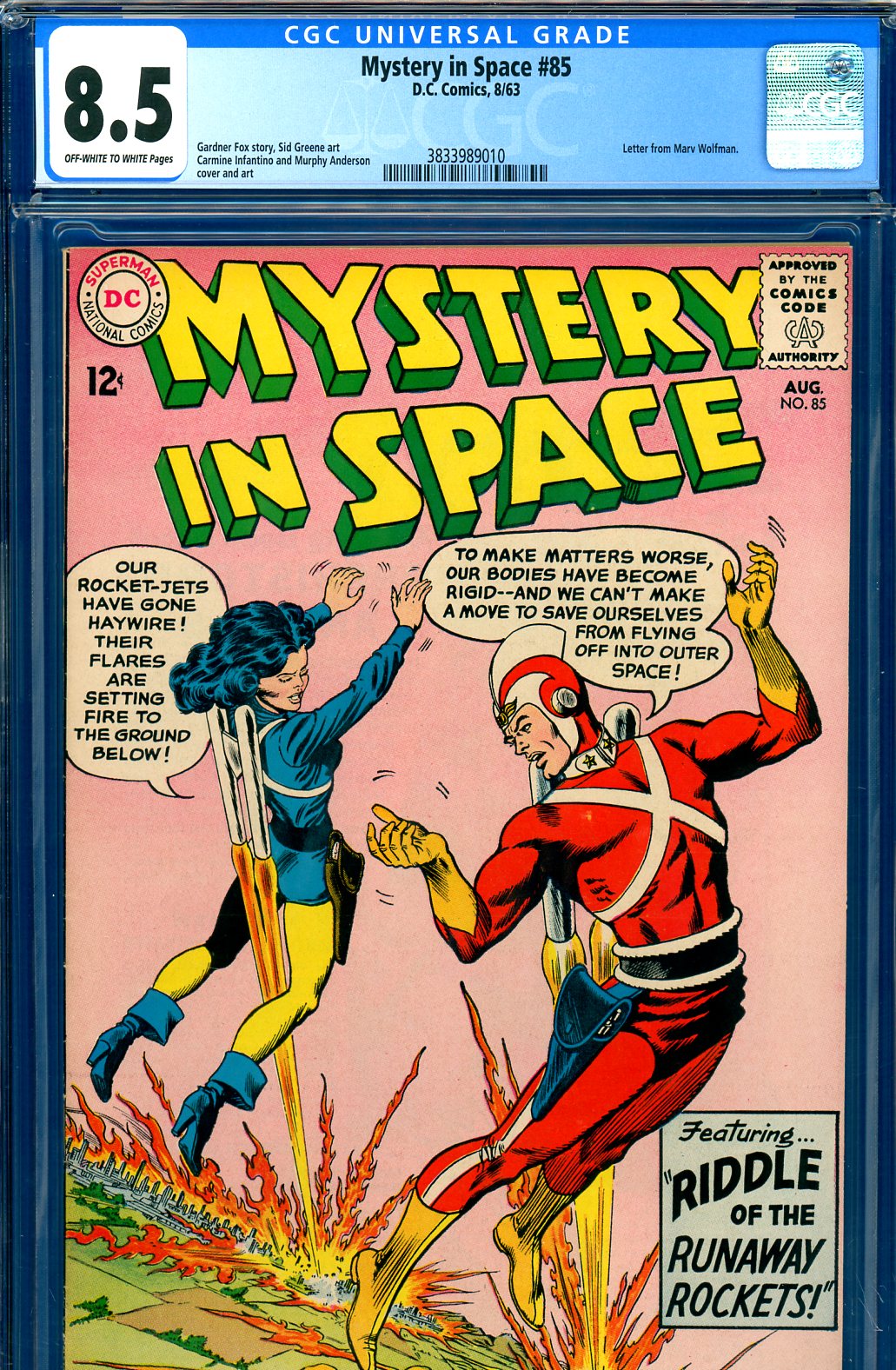 Mystery in Space #85 CGC 8.5 ow/w