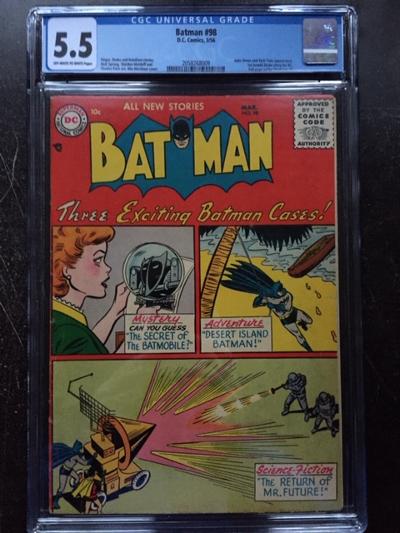 Batman #98 CGC 5.5 ow/w