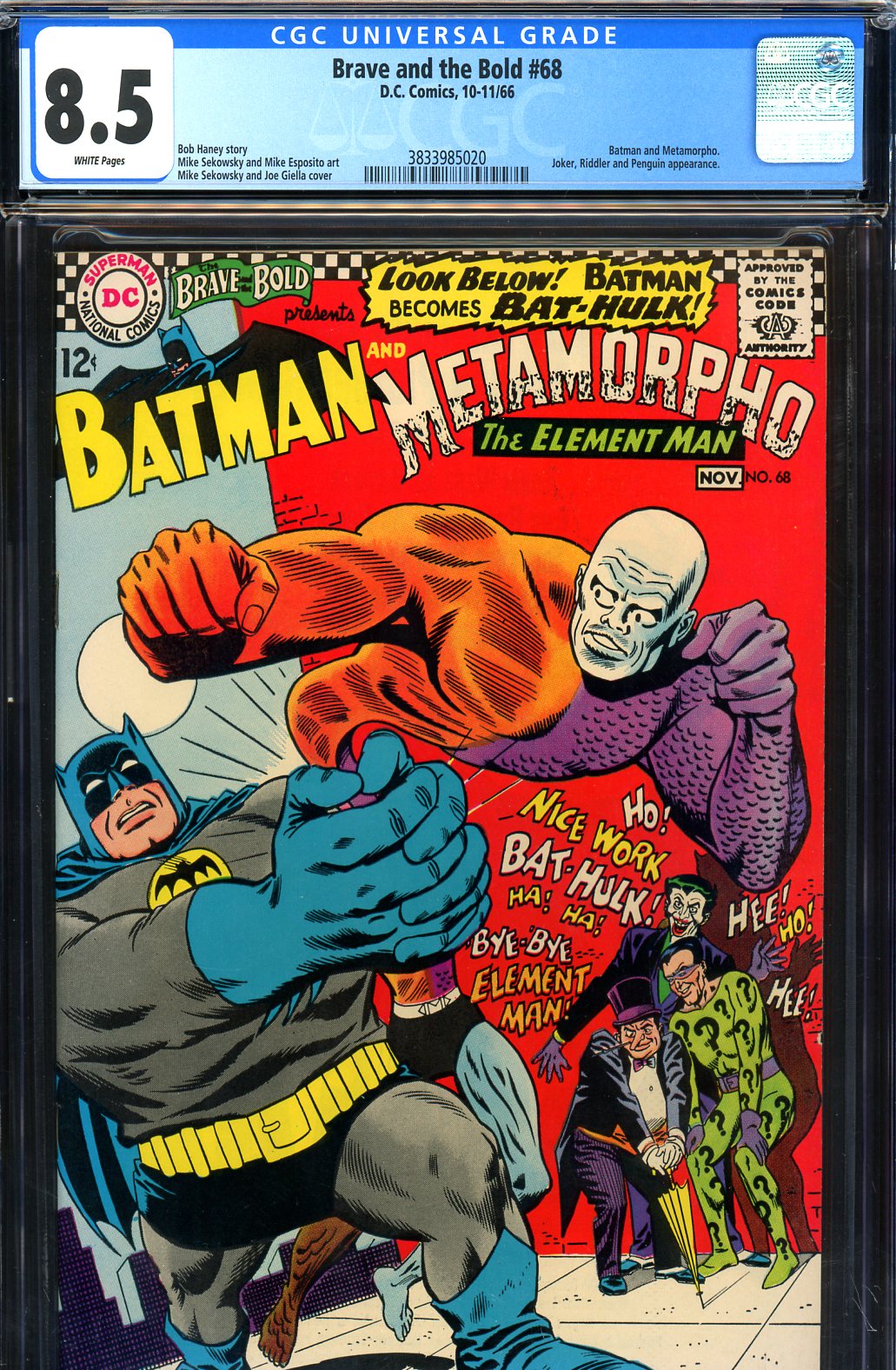 Brave and the Bold #68 CGC 8.5 w