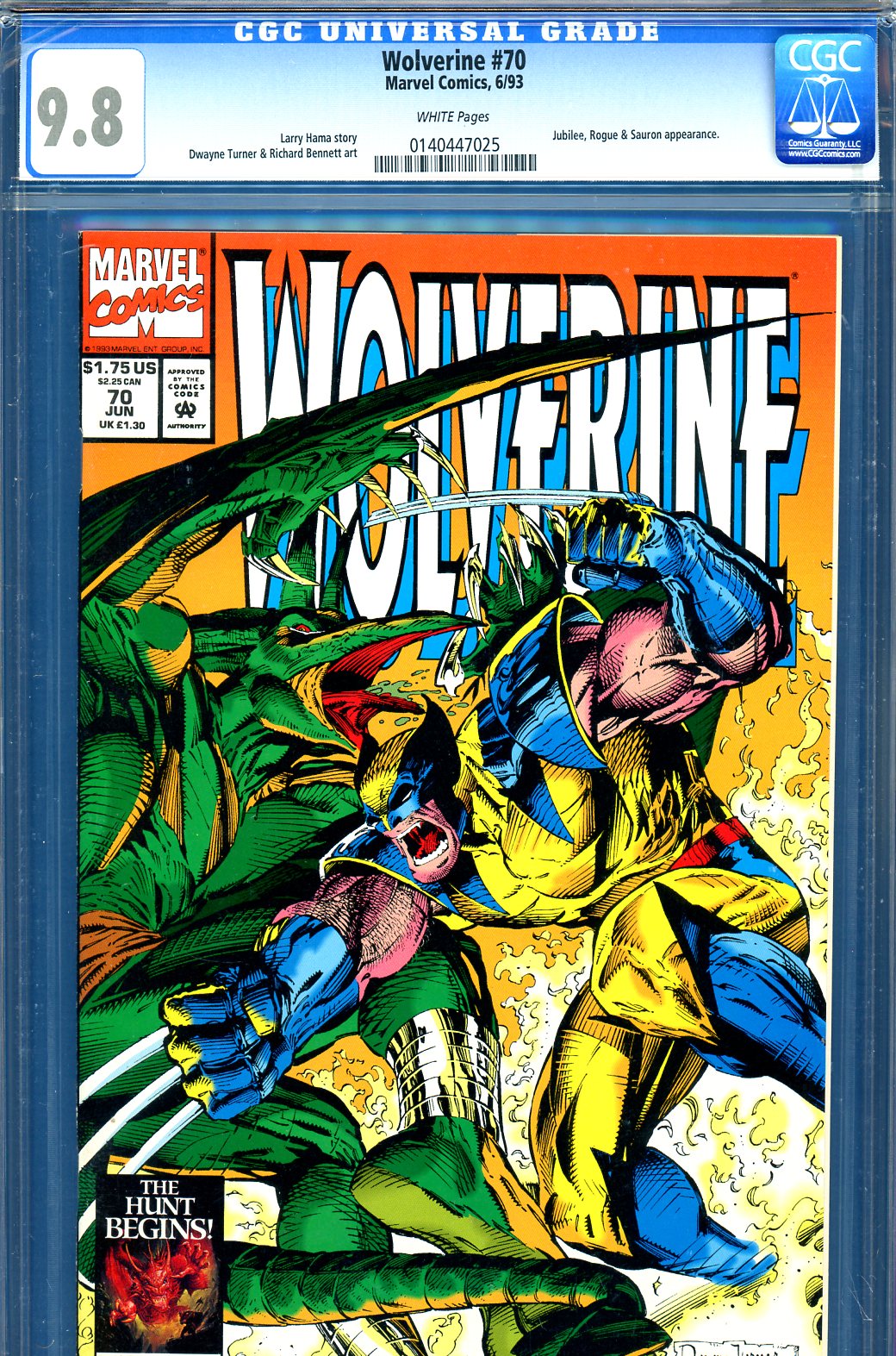 Wolverine #70 CGC 9.8 w