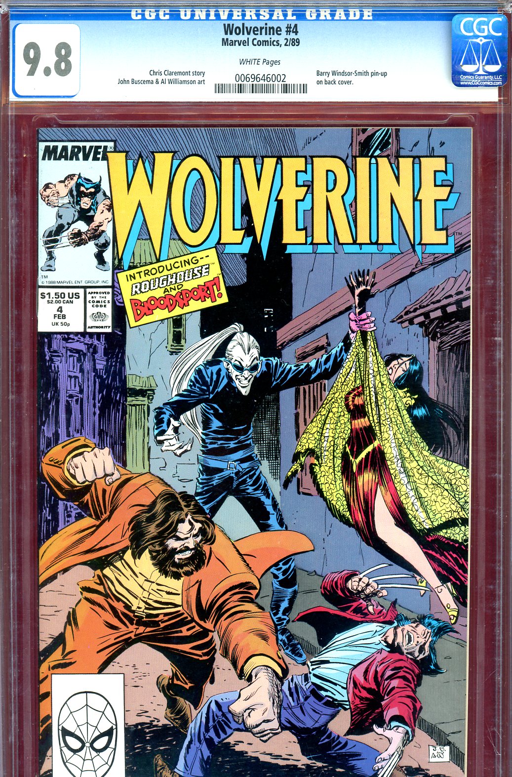 Wolverine #4 CGC 9.8 w