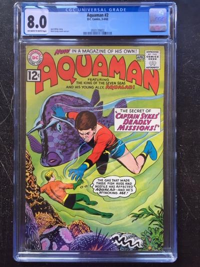 Aquaman #2 CGC 8.0 ow/w